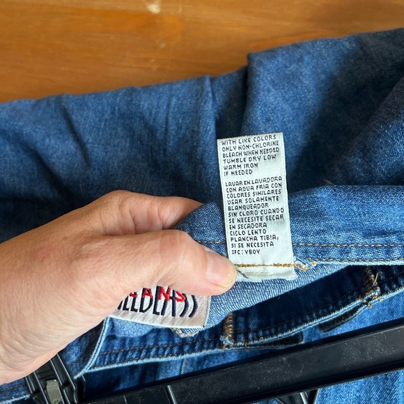 Vintage Bill Blass Jeans  Denim Lace-Up Women's Skirt Size 10 - Picture 8 of 13